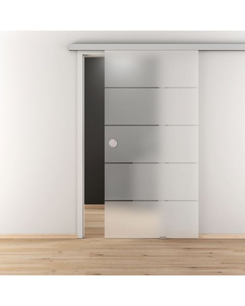 Steklena drsna vrata Diamond Doors Jubidoor 6.0 (935 x 2058 mm, kaljeno steklo)